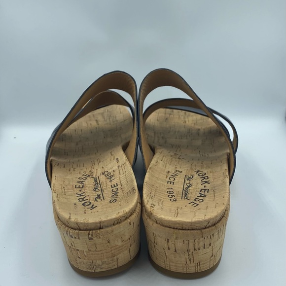 KorkEase Shoes Womans Korkease Menzie Black Leather Strappy Low